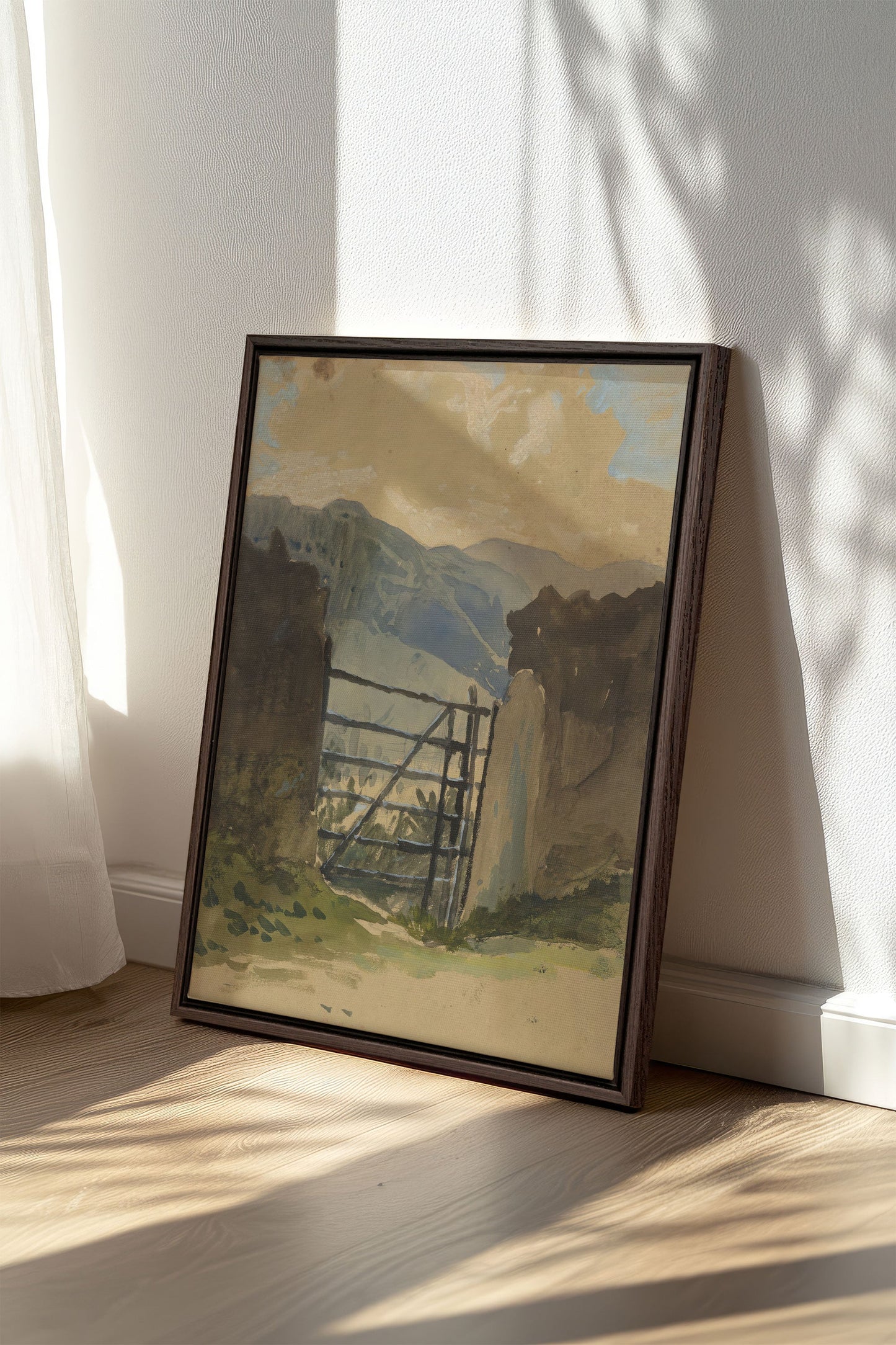 GATE TO THE HILLS, Oeuvre sur toile étirée