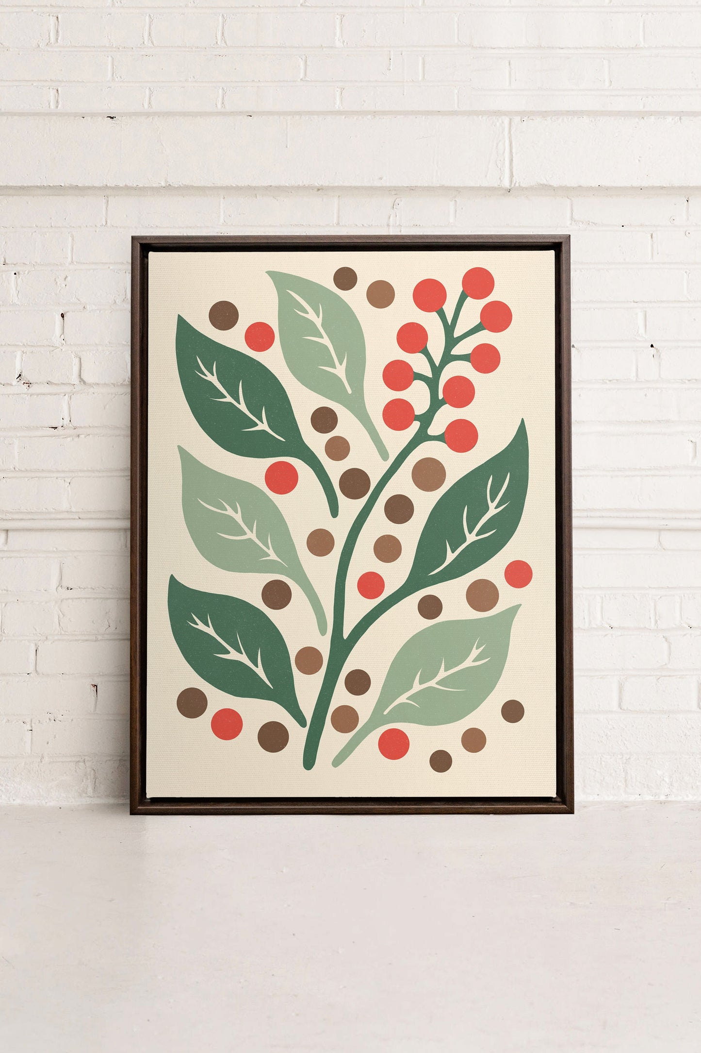 SCARLET STEMS, Oeuvre sur toile étirée
