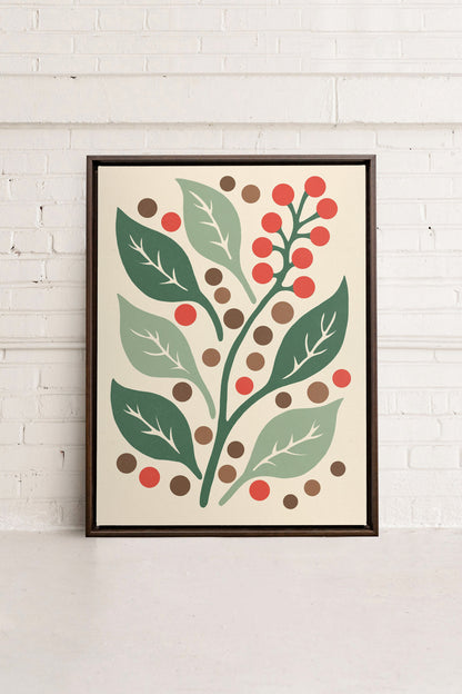 SCARLET STEMS, Oeuvre sur toile étirée