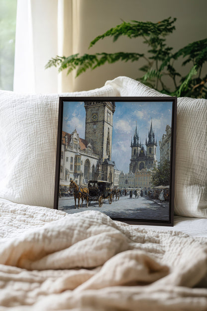 PLACE DU TEMPS, Oeuvre sur toile étirée