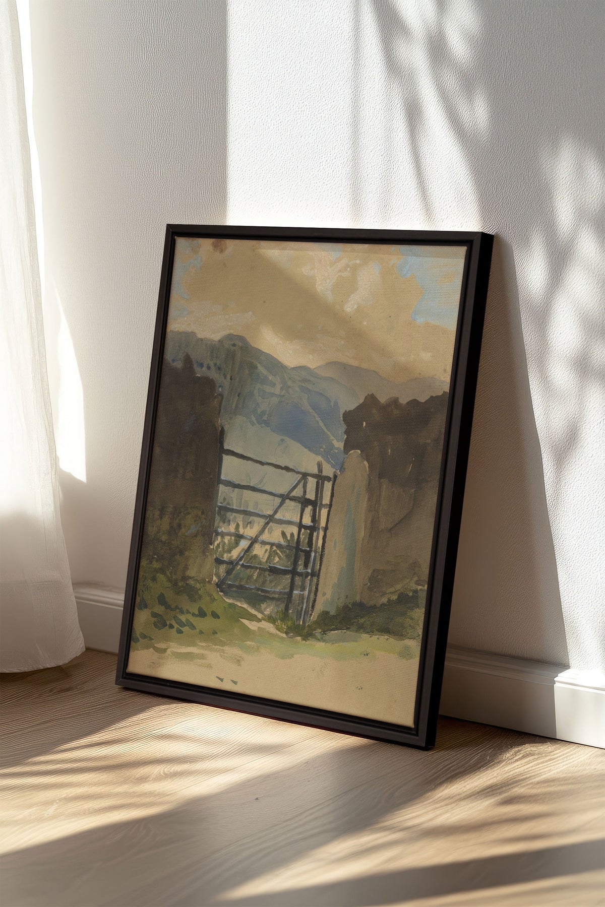 GATE TO THE HILLS, Oeuvre sur toile étirée