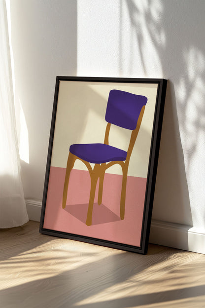 MIDNIGHT CHAIR, Oeuvre sur toile étirée