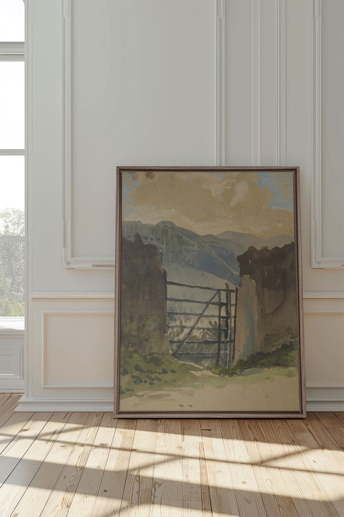 GATE TO THE HILLS, Oeuvre sur toile étirée