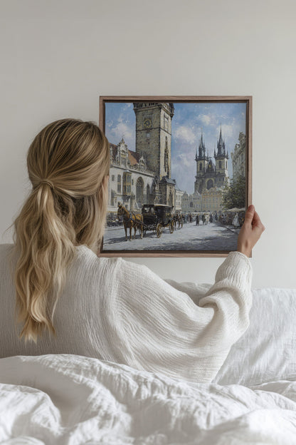 PLACE DU TEMPS, Oeuvre sur toile étirée