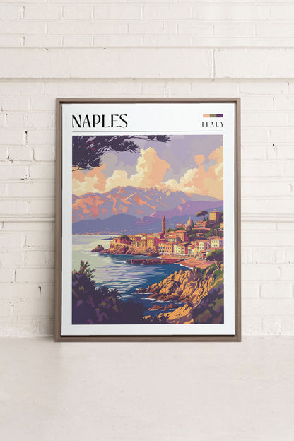 Naples, Oeuvre sur toile étirée
