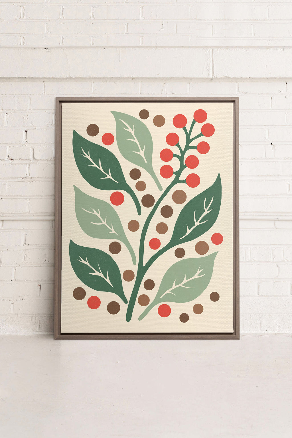 SCARLET STEMS, Oeuvre sur toile étirée