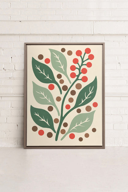 SCARLET STEMS, Oeuvre sur toile étirée