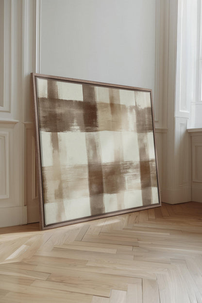 CHIC PLAID, Oeuvre sur toile étirée