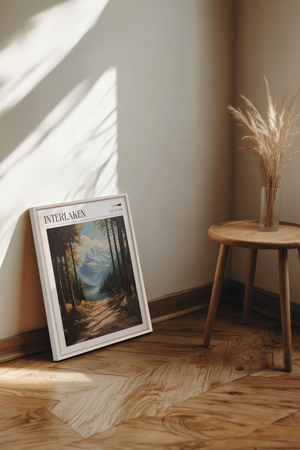 INTERLAKEN, Oeuvre sur toile étirée