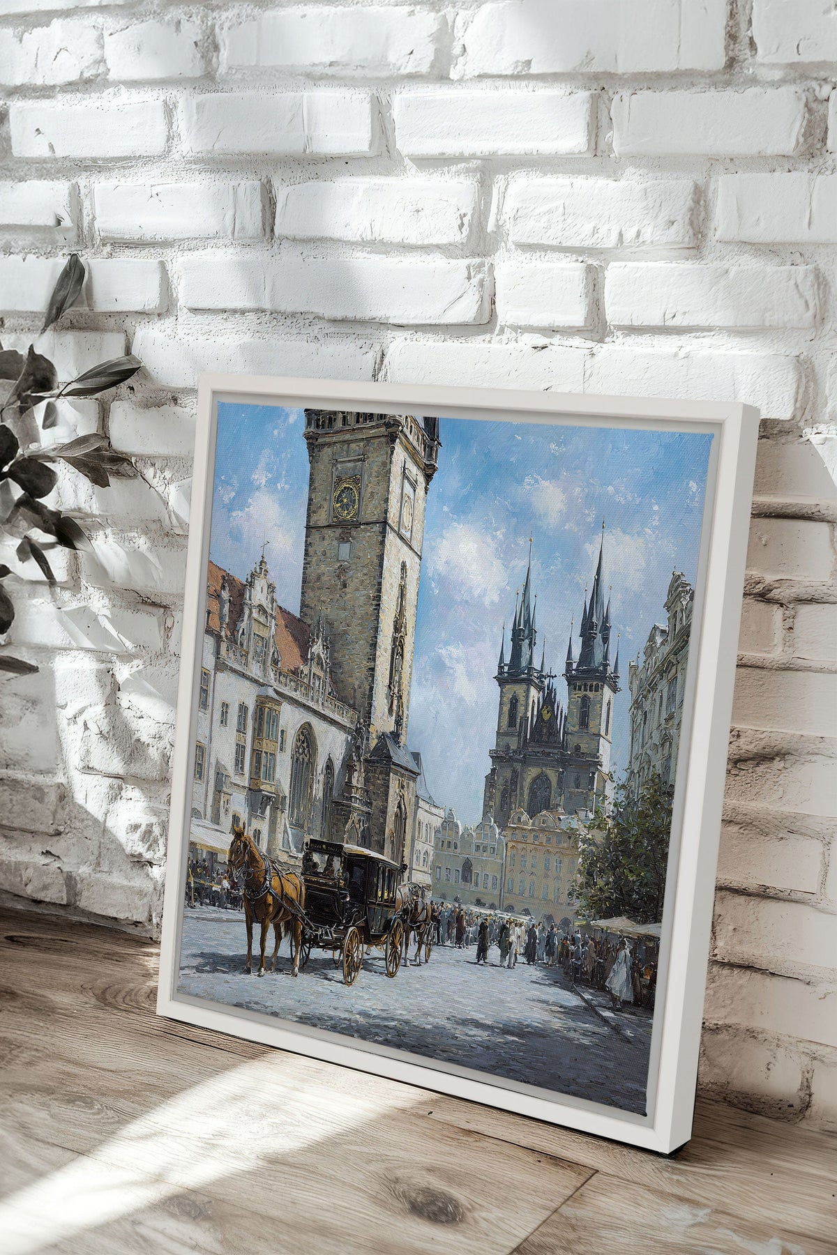 PLACE DU TEMPS, Oeuvre sur toile étirée