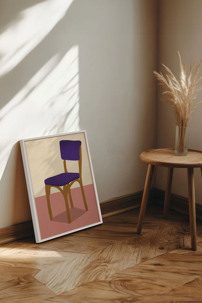 MIDNIGHT CHAIR, Oeuvre sur toile étirée