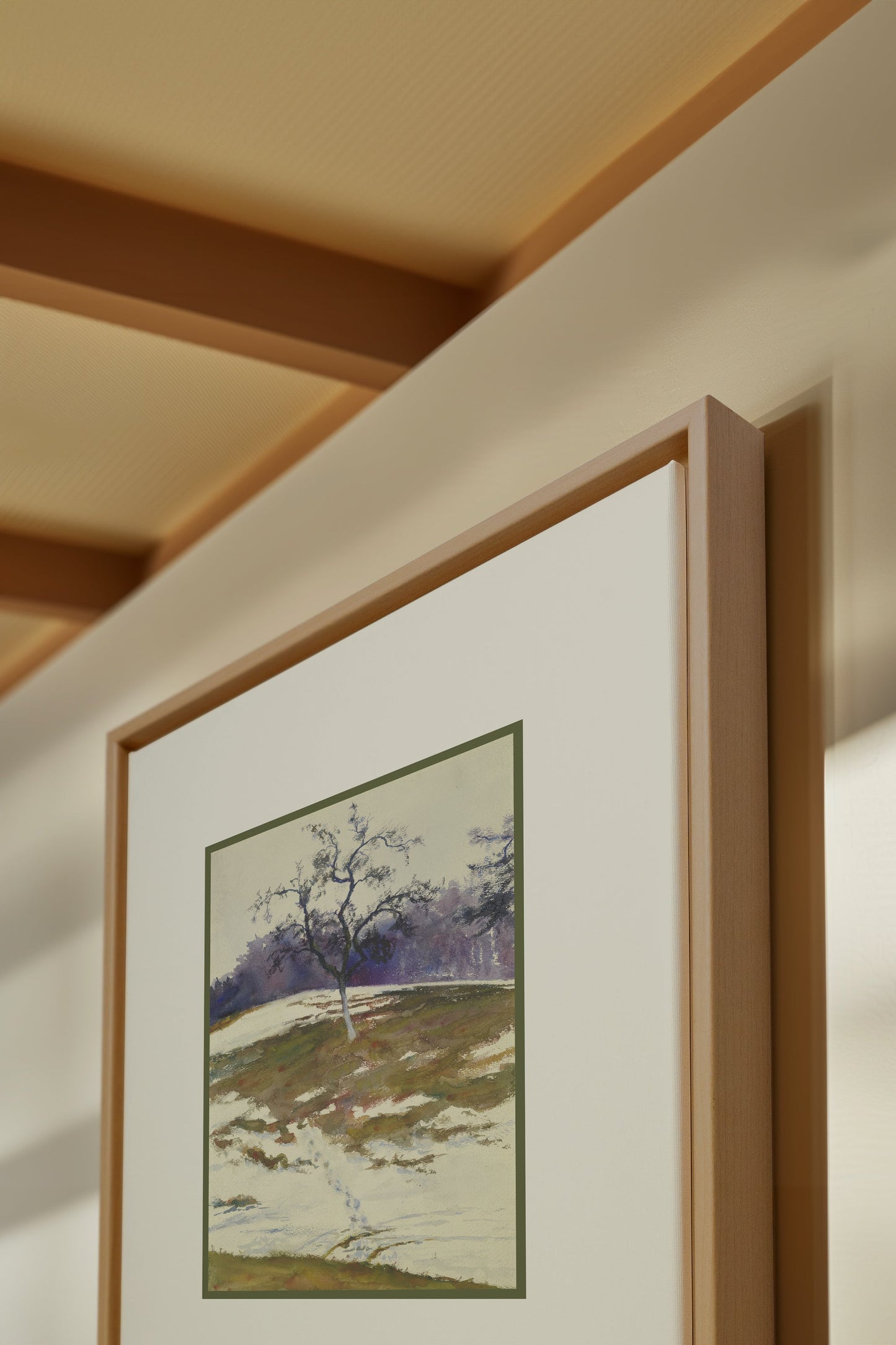 VESTIGE DE SAISON, Oeuvre sur toile étirée