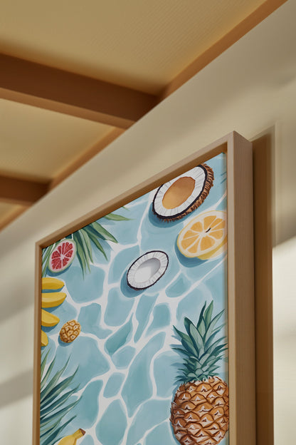 SAVEURS D'ÉTÉ, Oeuvre sur toile étirée