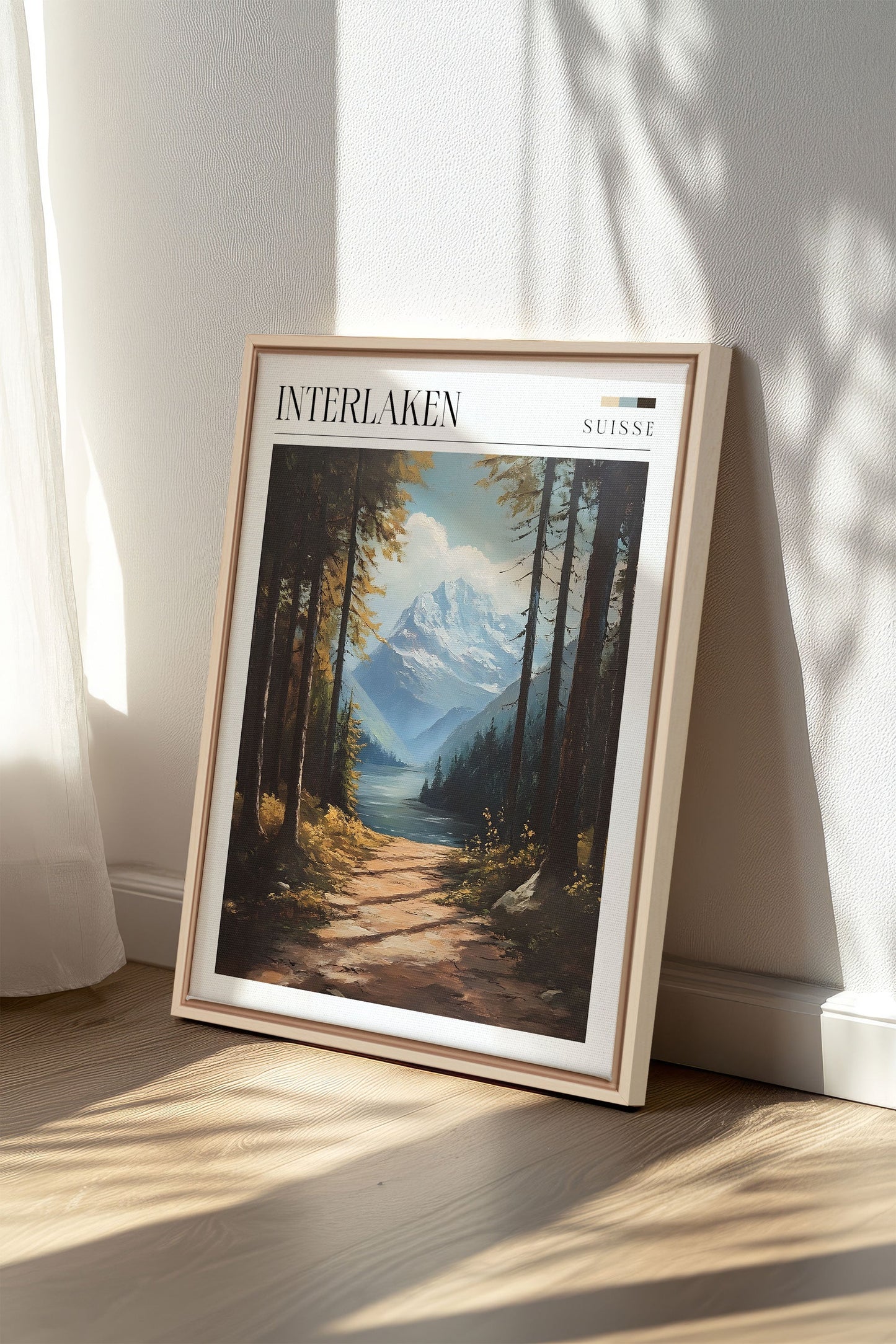 INTERLAKEN, Oeuvre sur toile étirée