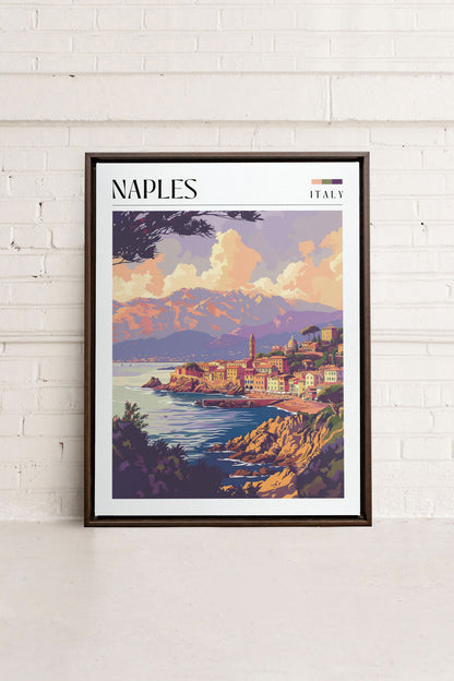 Naples, Oeuvre sur toile étirée