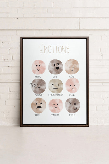 ÉMOTIONS, Oeuvre sur toile étirée