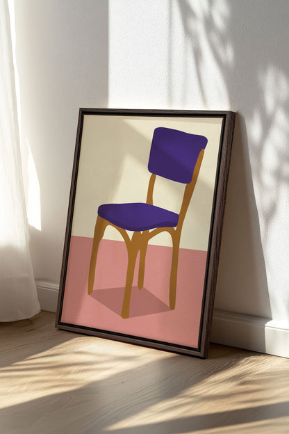 MIDNIGHT CHAIR, Oeuvre sur toile étirée