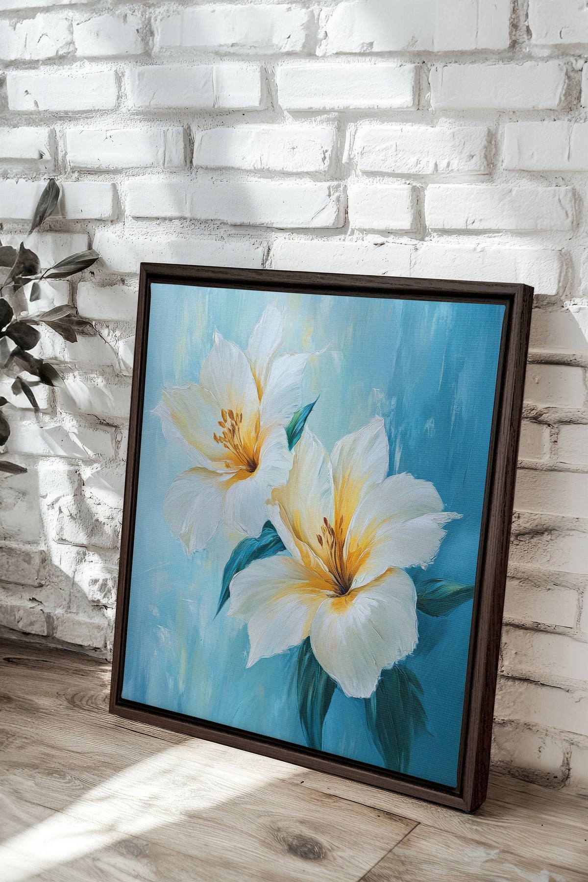 AURORE FLORALE, Oeuvre sur toile étirée