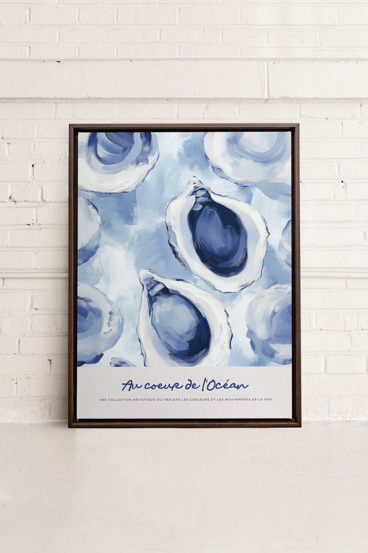 AU COEUR DE L'OCÉAN I, Oeuvre sur toile étirée