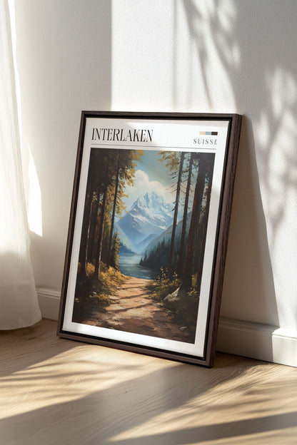 INTERLAKEN, Oeuvre sur toile étirée