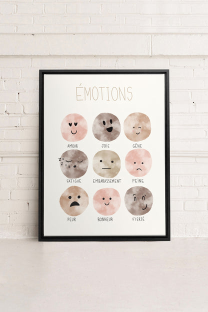 ÉMOTIONS, Oeuvre sur toile étirée