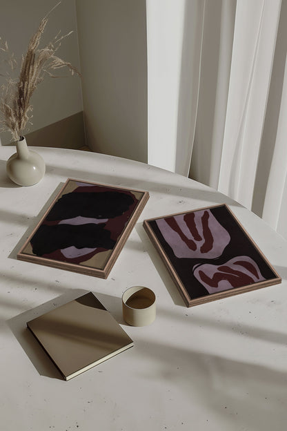 DUO INK & DUST (2 Oeuvres sur toile étirée)