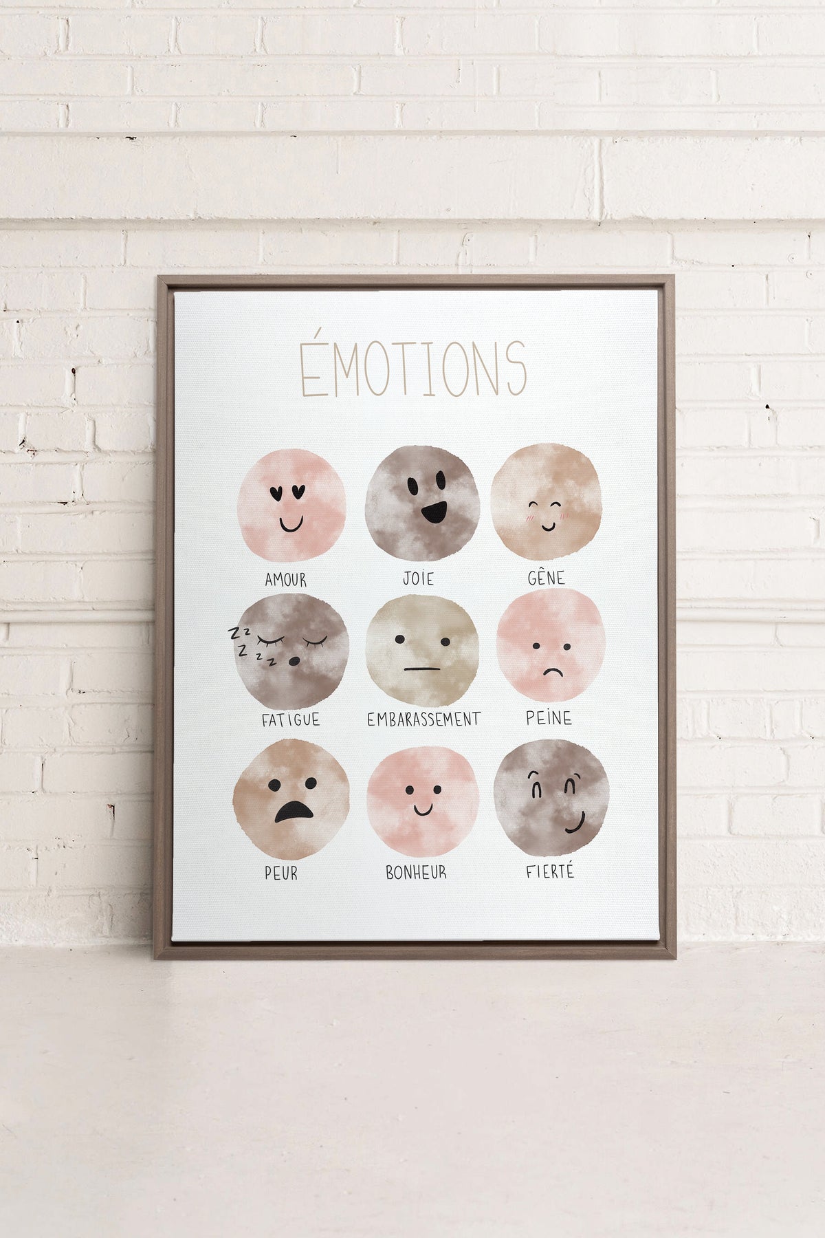 ÉMOTIONS, Oeuvre sur toile étirée