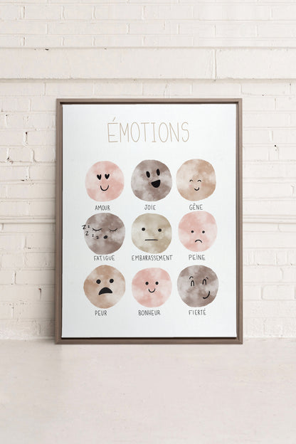 ÉMOTIONS, Oeuvre sur toile étirée