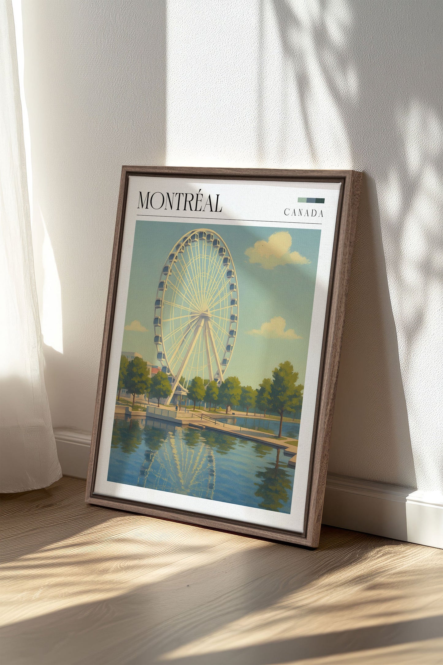 MONTRÉAL, Oeuvre sur toile étirée