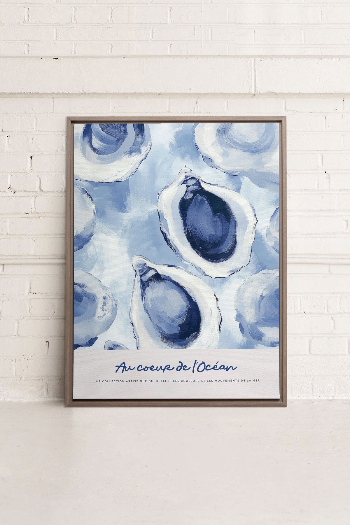 AU COEUR DE L'OCÉAN I, Oeuvre sur toile étirée