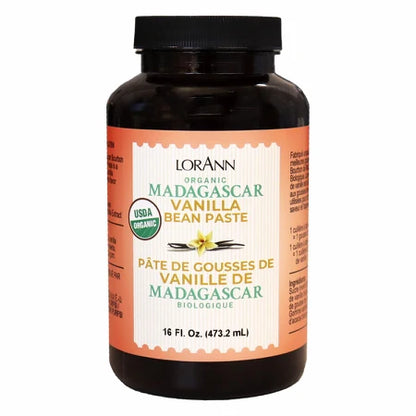 Organic Madagascar Vanilla Bean Paste - 4 oz. - 16 oz. - 1 Gallon - 5 Gallons - Ships Free Within Canada on Orders Above CAD $199
