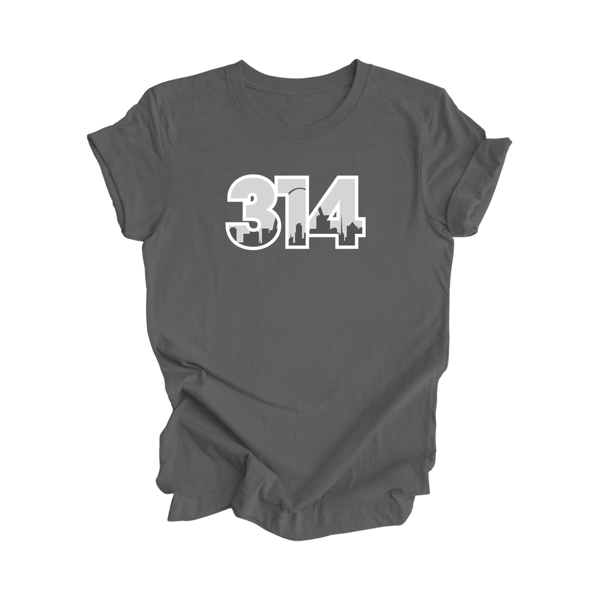 314 St. Louis Missouri USA Area Code City Skyline Gift - Unisex T-Shirt - Inspired X