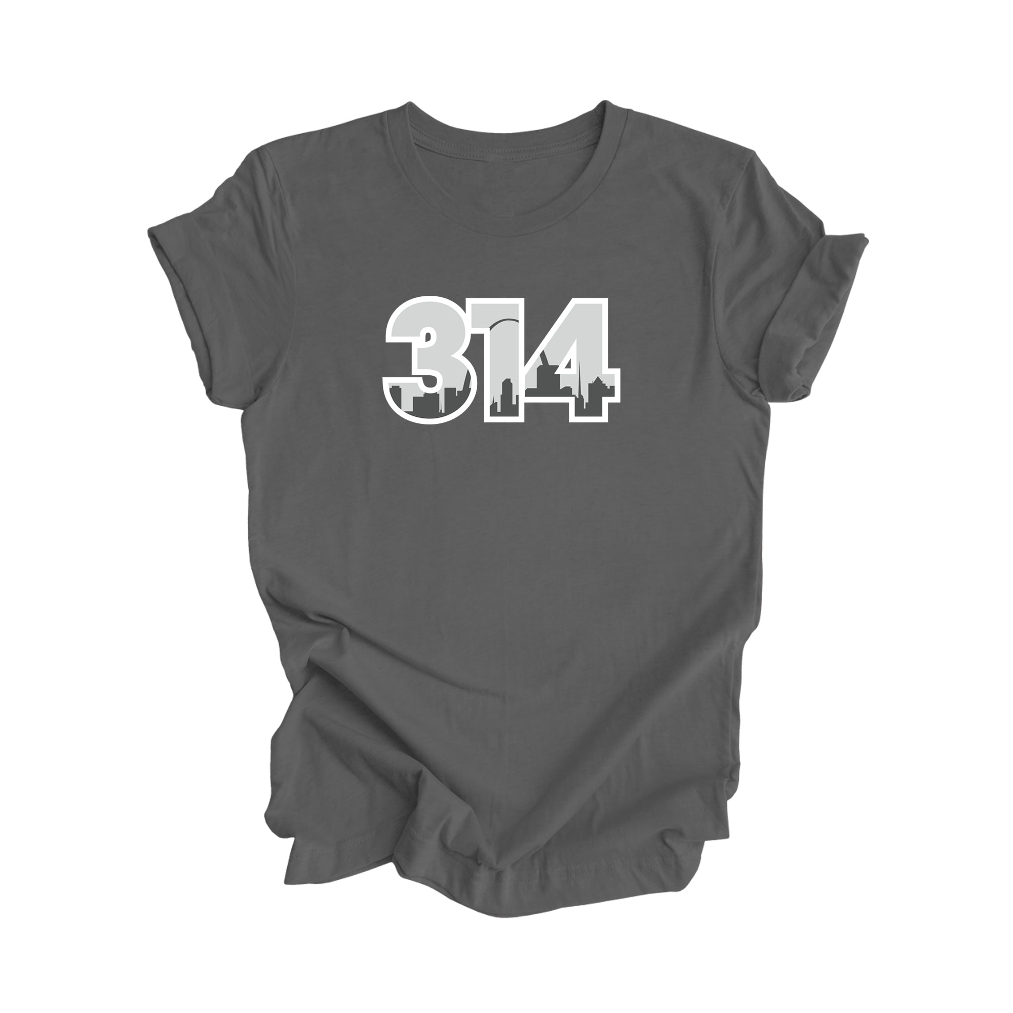 314 St. Louis Missouri USA Area Code City Skyline Gift - Unisex T-Shirt - Inspired X