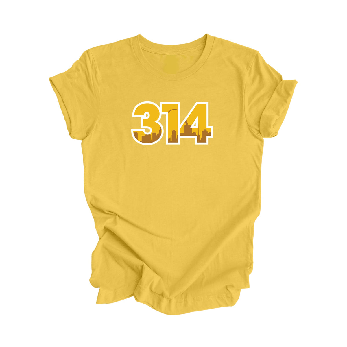 314 St. Louis Missouri USA Area Code City Skyline Gift - Unisex T-Shirt - Inspired X