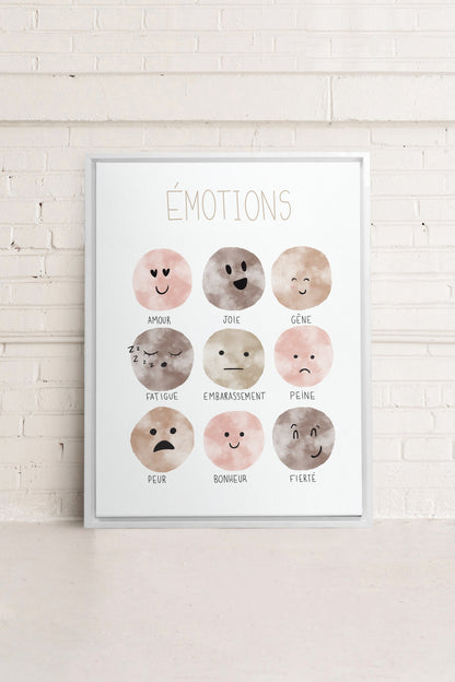 ÉMOTIONS, Oeuvre sur toile étirée