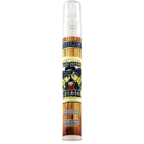55 ml (1.9 oz), Sandalwood & Cedar Scent Poop Spray | Turd Degree Murder | Poopee Chic