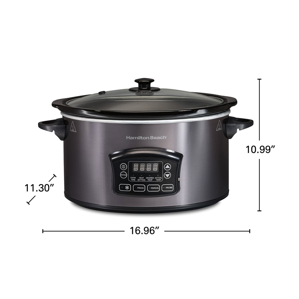 HAMILTON BEACH 33768G 6 Quart Programmable Defrost Slow Cooker