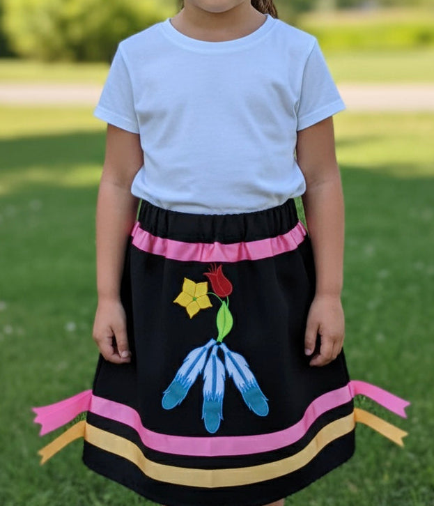 Infants Flower Ribbon Skirt