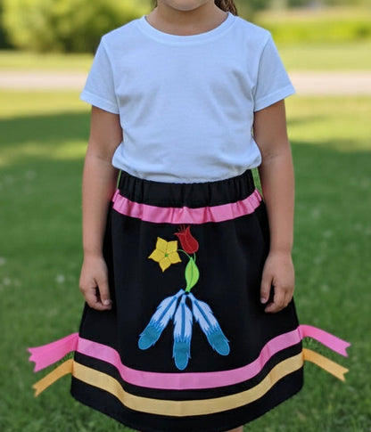 Infants Flower Ribbon Skirt