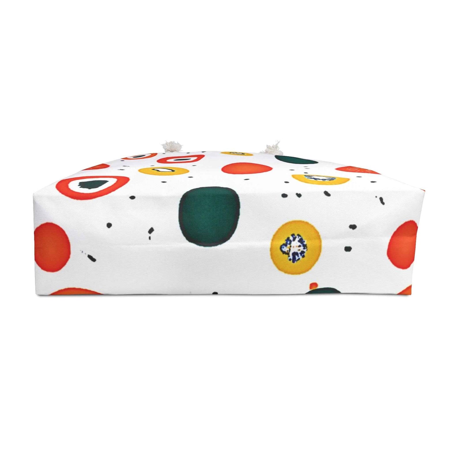 Abstract Sushi Roll Pattern Weekender Bag | Japanese Food Dots, Large Tote Bag