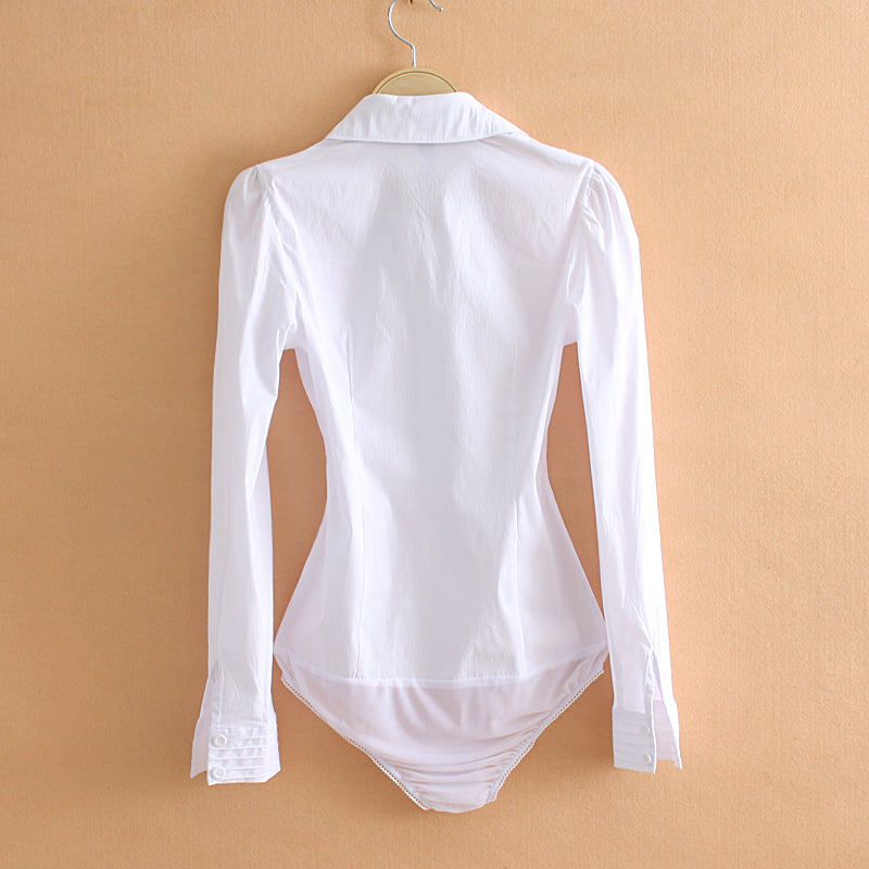 Bodycon Bodysuit Dress Shirt