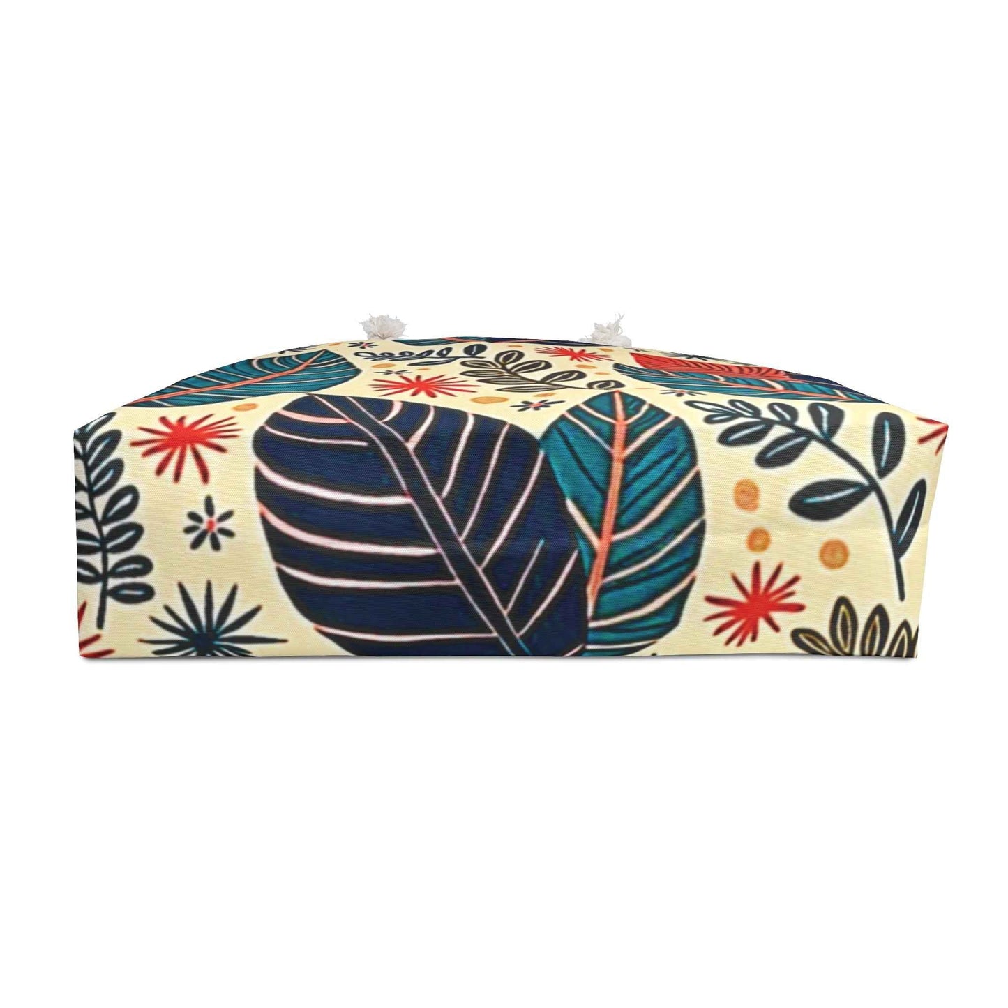 Colorful Tropical Leaves Weekender Bag | Floral Leaf Large Tote Bag for Busy Moms