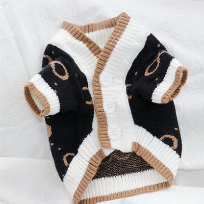 Pucci Dog Sweater – Luxury Knit Outfit for Dogs