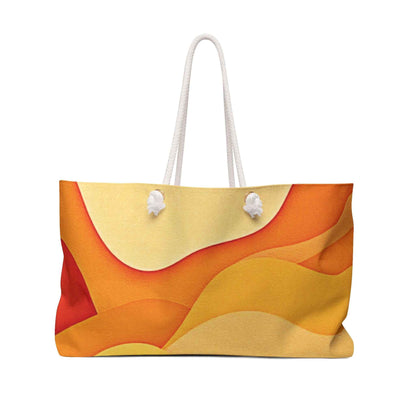 Abstract Color Wave Weekender | Beach Tote Bag