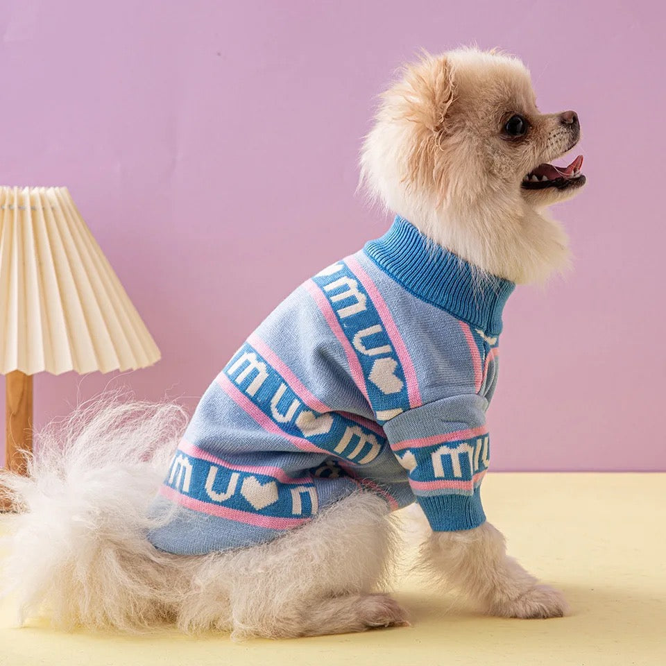 Meu Meu Dog Sweater | Soft Knit Dog Clothes for Small and Large Dogs