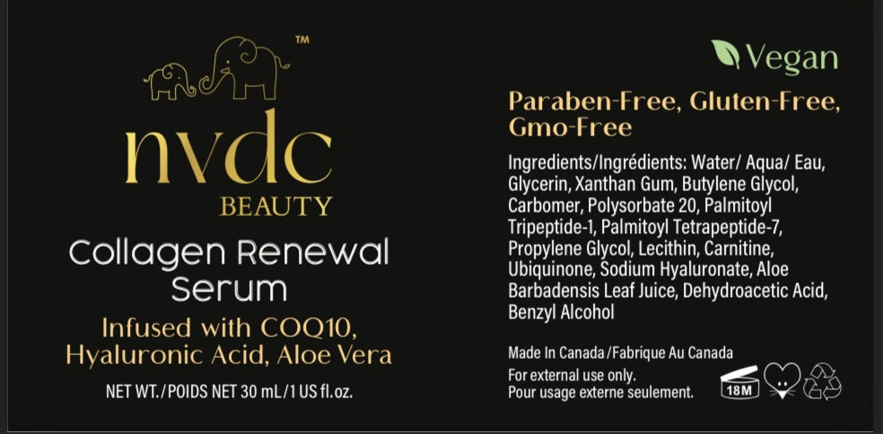 Collagen Face Serum with Tetrapeptide-7 for Anti Aging & Smooth Skin