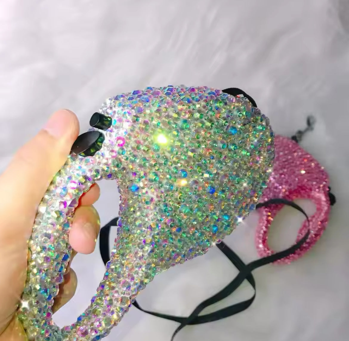 Blinged Out Leash Retractor – Luxury Rhinestone Retractable Dog Leash