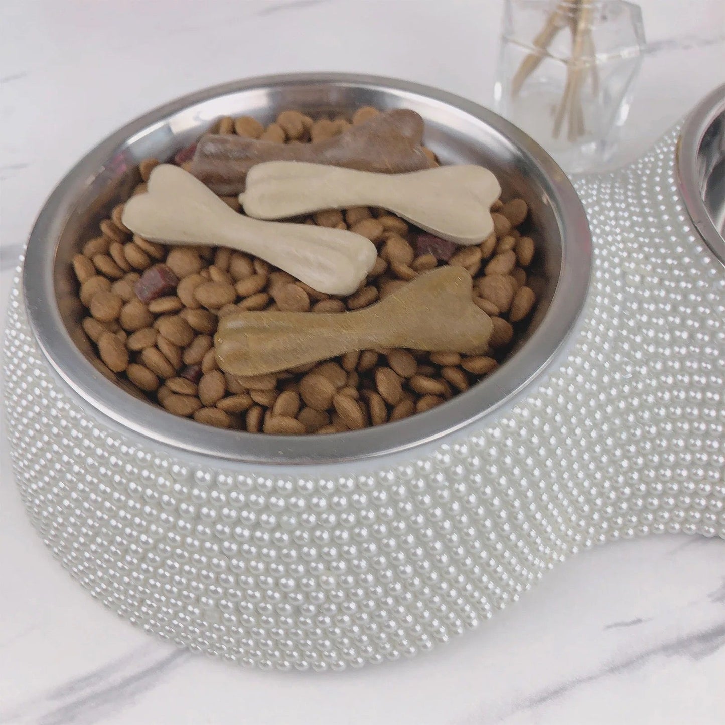 Bedazzle Me Rhinestone Dog Bowl | Decorative Sparkle Pet Bowl