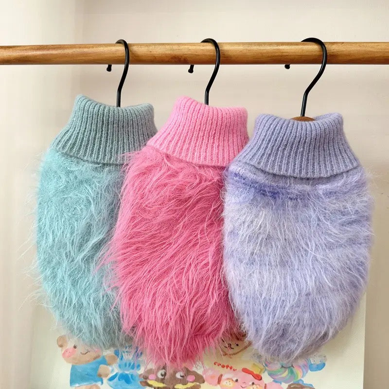 CloudSoft Fuzzy Dog Sweater | Cozy Plush Dog Sweater