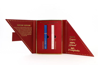 Premium Organic Lash & Brow Natural Growth Serum Set